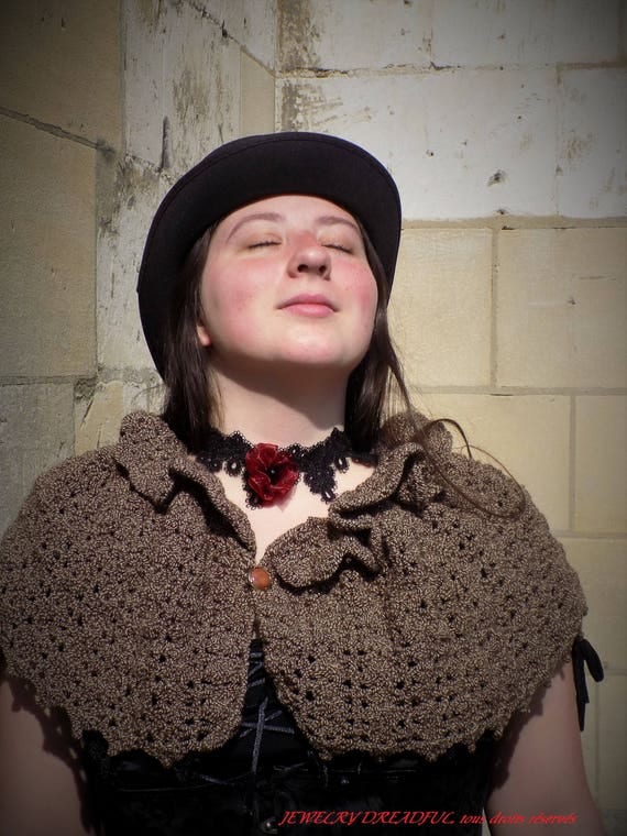 brown cape by JewelryDreadful steampunk buy now online