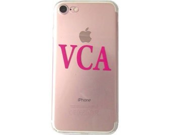 Initial Phone Case, Personalized Initial Phone Case, Clear Phone Case, Initial iPhone Case, Transparent Case, iPhone Case, Phone Case, Case