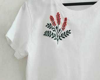 rose embroidered t shirt rose shirt hand embroidery