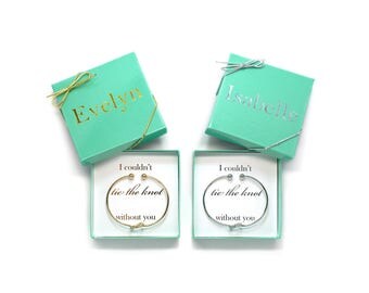 Bridesmaid Proposal, Bridesmaid Gift, Knot Bracelet, Bridesmaid Bracelet, Tie the Knot, Tie the Knot Bracelet, Asking Bridesmaid, Love Knot