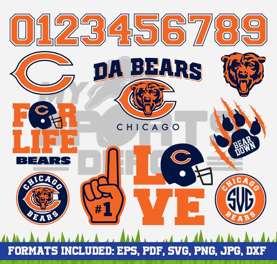 CHICAGO BEARS Files Chicago Bears svg Bears Emblem Football
