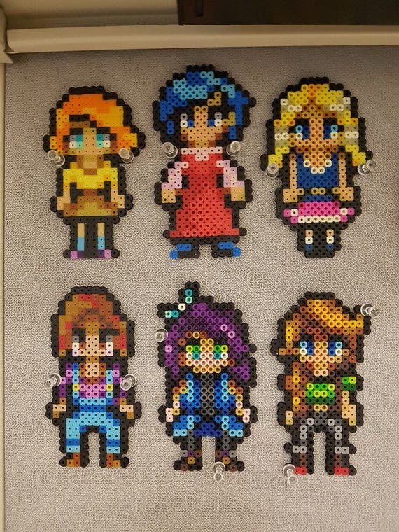Stardew Valley Character Perler Bead Sprites Bachelorettes