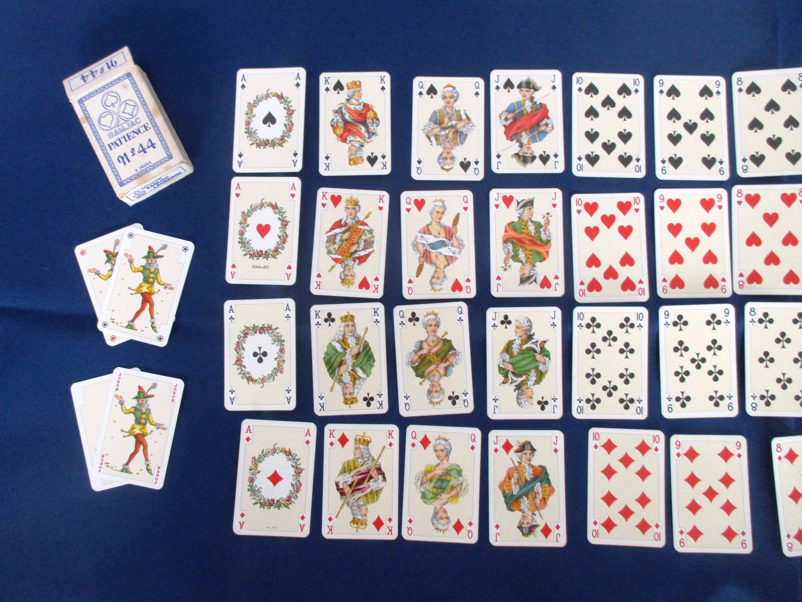 patience mini french playing cards set in box card games travel size standard playing card size