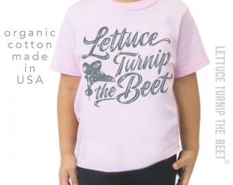 ORGANIC lettuce turnip the beet ® trademark brand OFFICIAL SITE - light pink farmers market shirt