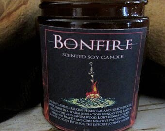 Dark Souls inspired Bonfire soy wax candle