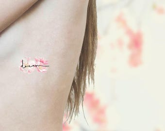 Temporary Tattoo Dream Cherry Blossom Symbol Of Inner Peace Gift For Temporary Tattoo Dream Cherry Blossom Symbol Of Inner Peace Gift For