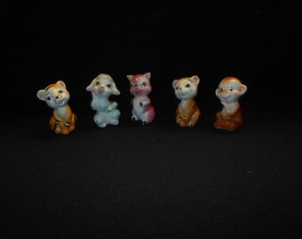 Vintage Porcelain Japanese Animal Figurines