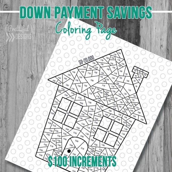 Home Down Payment Savings Tracker Saving Goal Financial