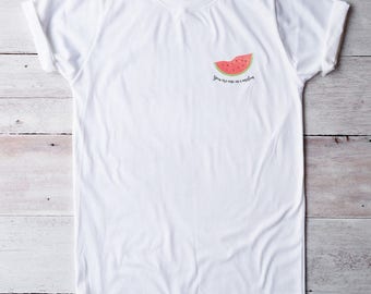 Watermelon shirt funny graphic tees tumblr outfits shirt design shirt trendy tshirt with saying women shirt men shirt funny gift birthday
