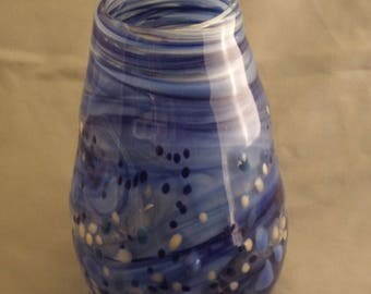 Blue Visage Vase, Traditional