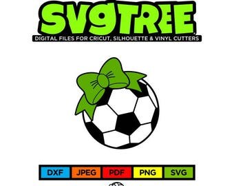 Soccer SVG Soccer Mom SVG Bow Monogram SVG Soccer Monogram svg Cricut Files Silhouette Files Circle Monogram svg Soccer Ball svg bow svg
