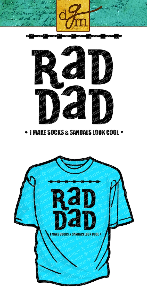 Download RAD DAD SVG. Dad Svg File. Father's Day Svg. Funny Dad
