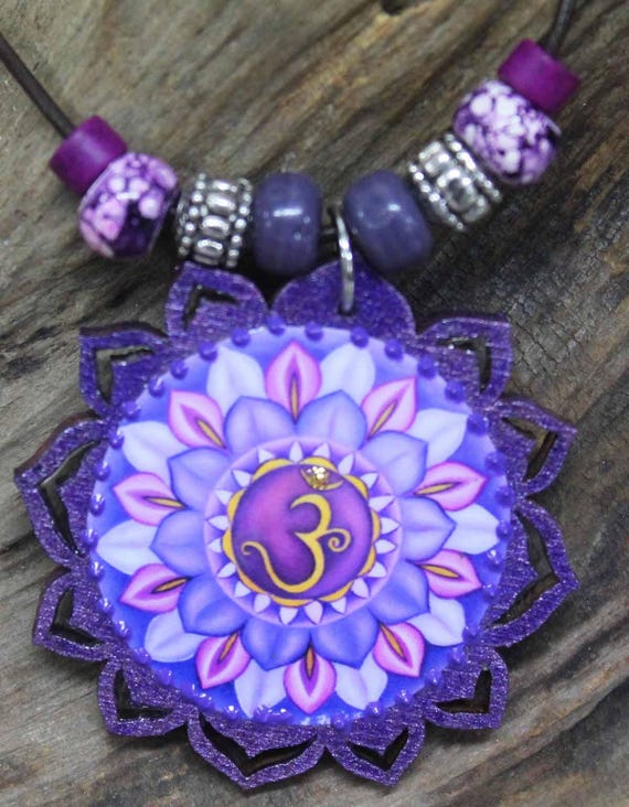 7th chakra jewelry Crown chakra pendant Sahasrara chakra