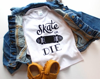 Toddler Skateboard Tee - Skateboard Shirt - Trendy Baby - Baby Boy Shirts - Baby Boy Clothes Hipster - Hipster Baby - Unique Baby Clothes
