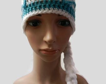 Crochet Frozen Elsa Hat Toddler, Child V5651