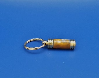 Keychain, Handcrafted, Acrylic, secret compartment, Gold