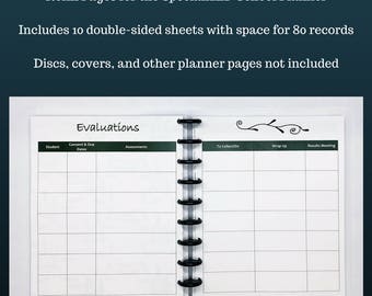 Refill: Student Evaluation Pages for the SpecializED Evaluator Planner
