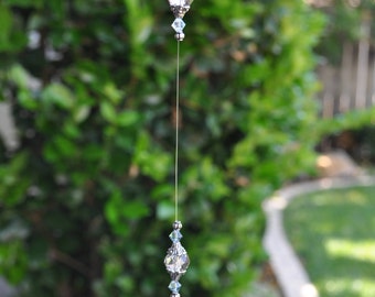 Crystal teardrop suncatcher, prism, Made to order