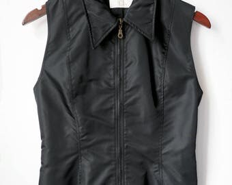 Cyber PUNK, minimal dystopian french Zipper VEST