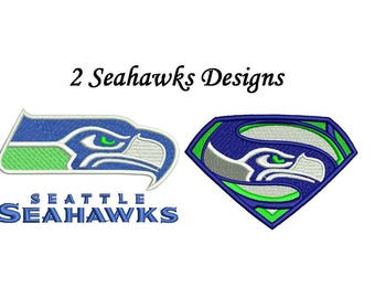 Seattle Seahawks Embroidery Design - 4 inch size instant download