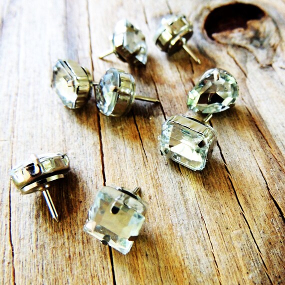 PUSH PINS Thumbtacks Pushpin Decorative Cute Gold Silver Thumb
