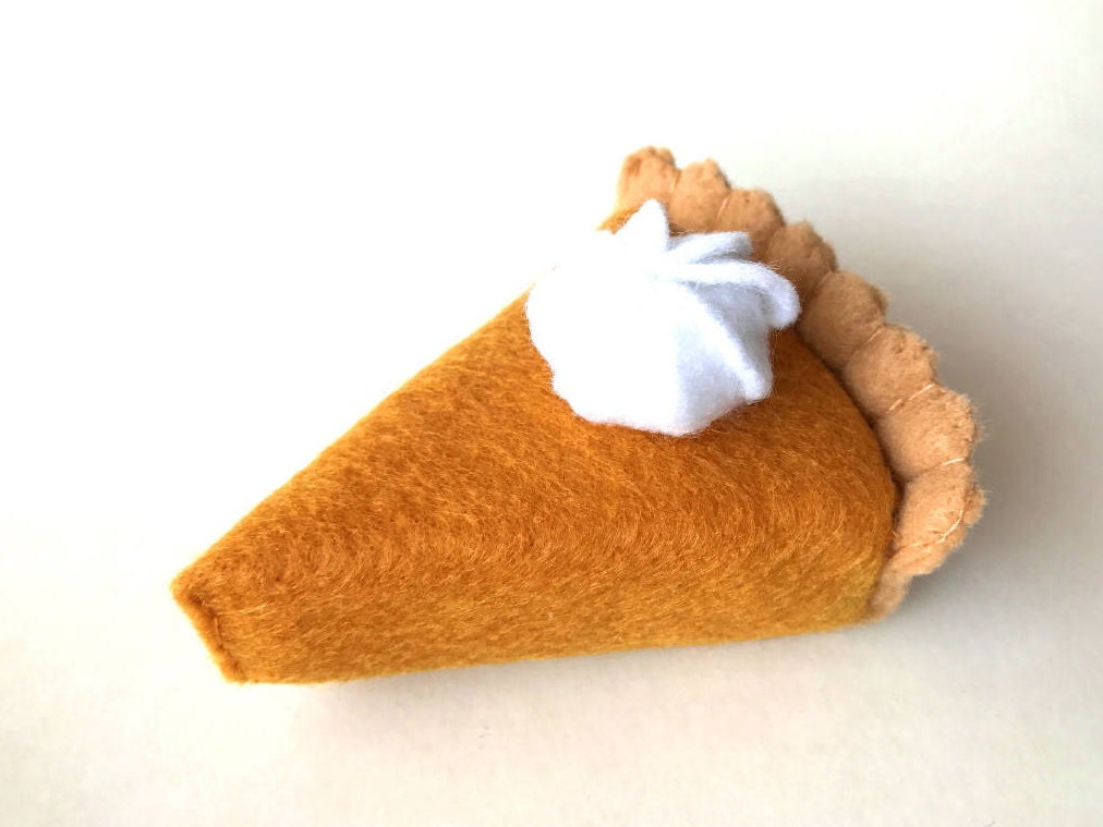 Felt Food Pumpkin pie set eco friendly children's play