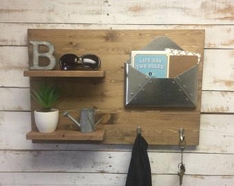Mail Organizer-Rustic Mail Holder-Mail Box Organizer-Office Mail Organizer-Rustic Housewarming-Office Mail-Front Door Organizer-Entryway