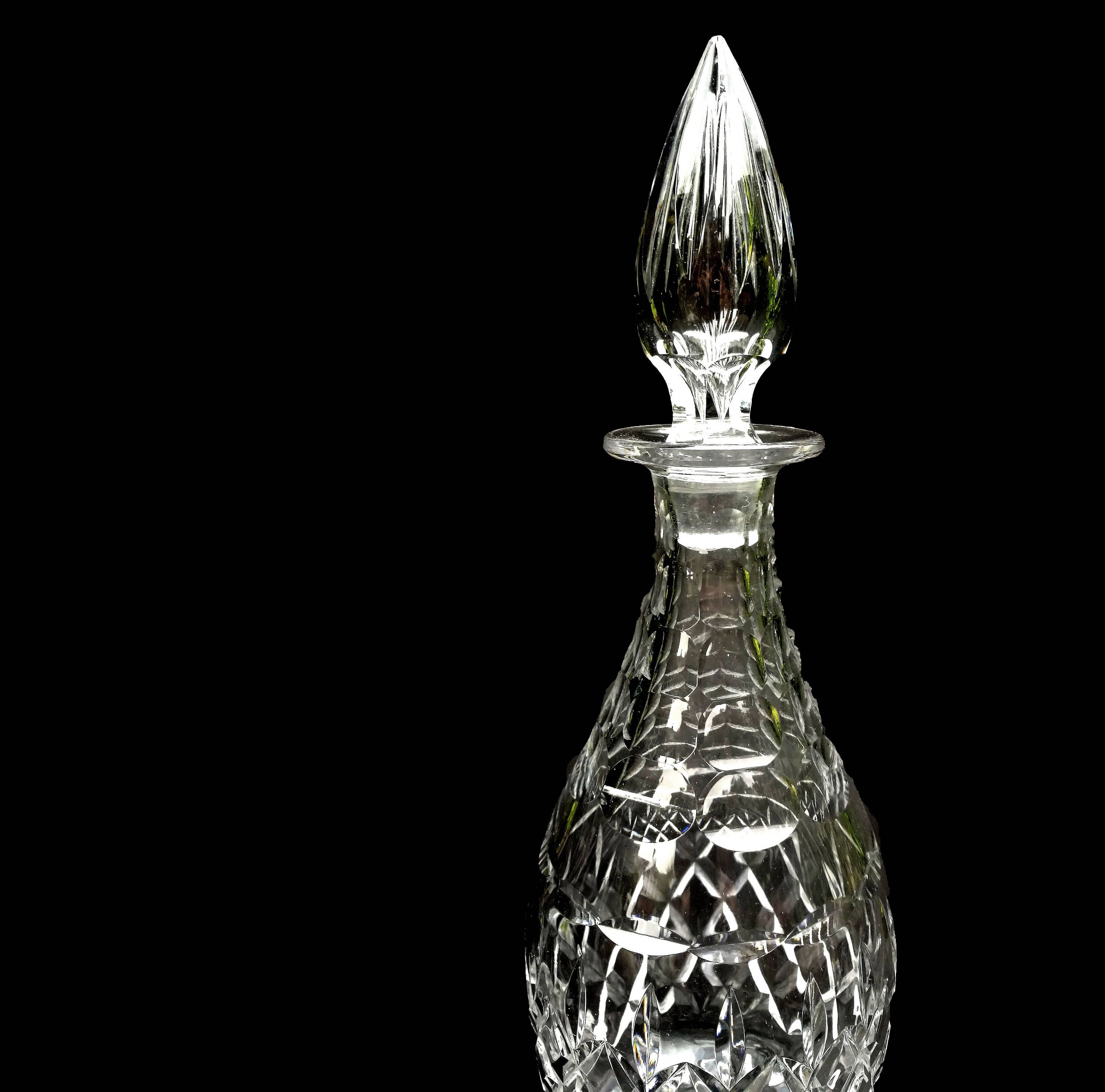 lead free crystal whiskey decanter