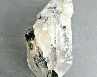 Black Tourmaline + Quartz Crystal Point Specimen