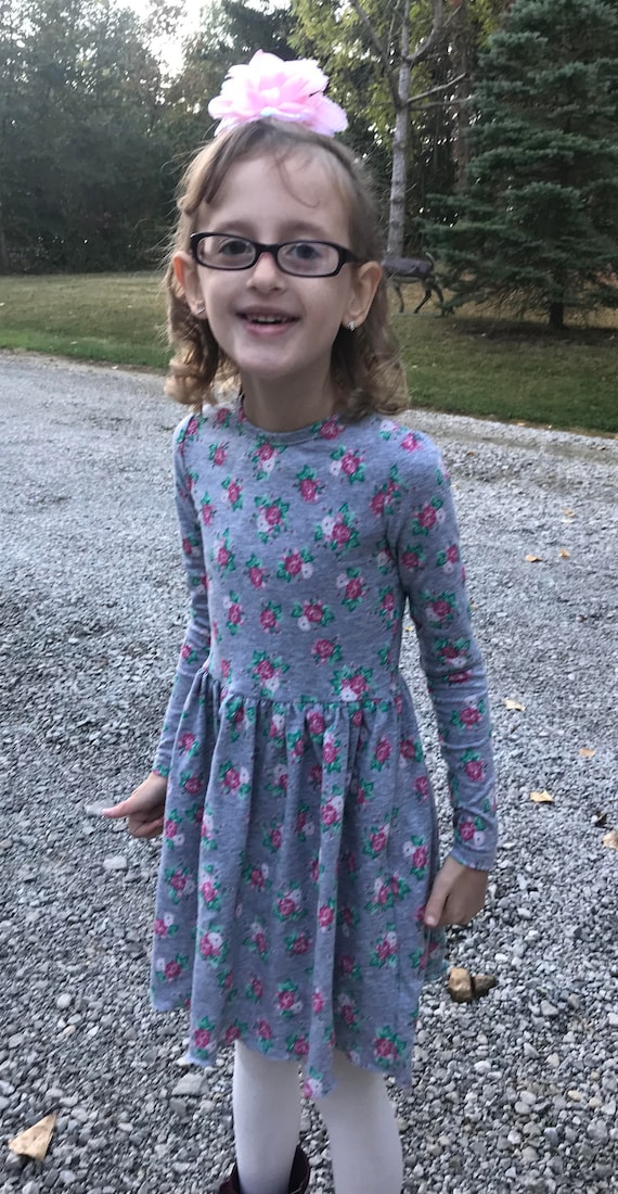 Girls circle dress,knit dress,Girls winter dress,girls dress,girls pattern dress,9 patterns available,Watermelon,ballerina,unicorn,narwhal
