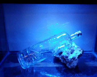 Sunken Treasure BUBBLING BOTTLE Aquarium ORNAMENTS
