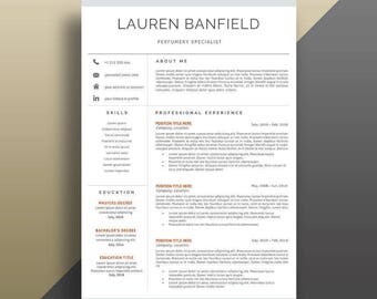 Resume Template Instant Download. Professional Resume Template. CV Template. Professional CV Template. Modern Resume Template. Modern CV.
