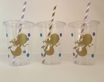 Mermaid party cups