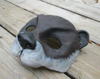Otter mask, cute, Animal mask, hand painted, masquerade mask, spirit mask, Adorable sea otter, brown, River Otter, Sea Otter
