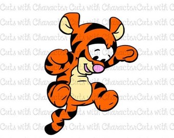ON SALE Baby Tigger Winnie the Pooh layered SVG Dxf and Png Files for Cutting Machines Silhouette, Cricut or Scan 'N' Cut