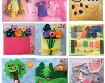 PERSONALISED Felt Quiet Book/ Busy Book B
