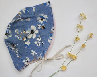 3-6 Months - Painted Wildflower Sun bonnet