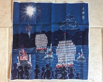 Souvenir Handkerchief / Vintage Hankie / Hanky