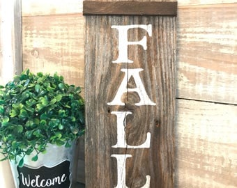 Fall sign, Fall decoration, rustic, Fall sign, hand painted wood, gift, fall table decoration, Autumn decor, home decor, thanksgiving