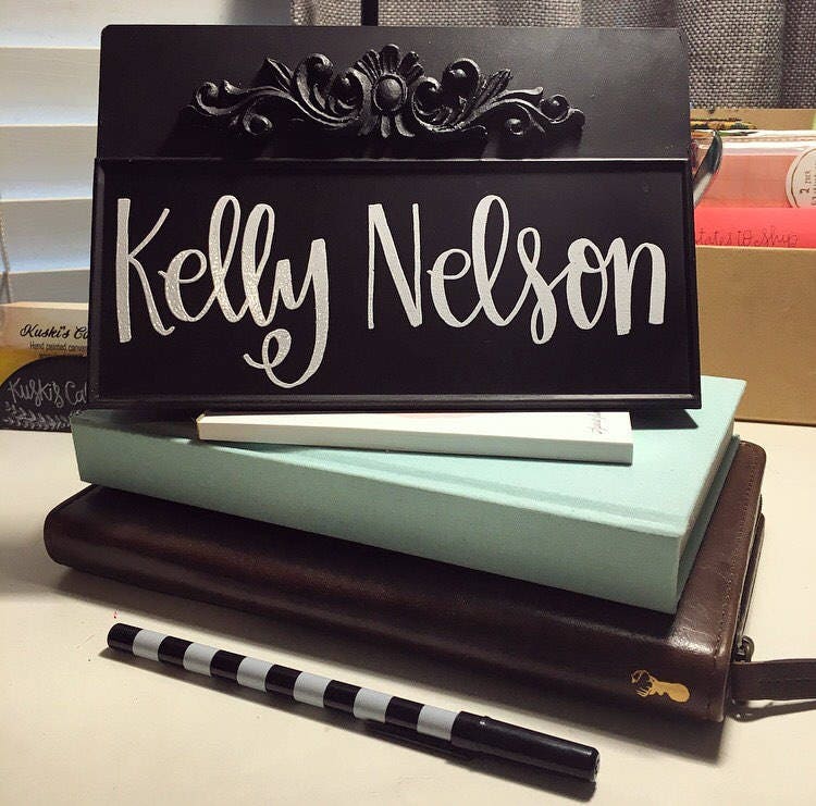 Personalized Desk Name Plate Metal Name Plate For Desk Tin