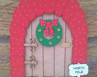 Christmas traditions elf door xmas decoration