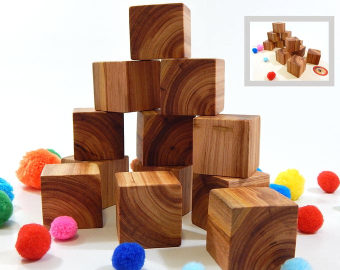 WOODLAND FOREST BLOCKS - 12 piece set
