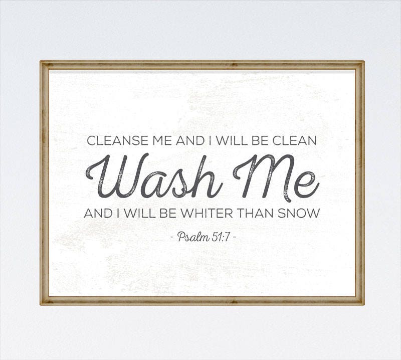 Laundry Print Bible Verse Print Laundry Room Decor