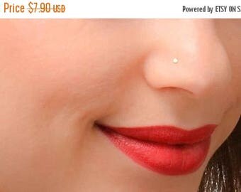 SALE - Tiny Nose Stud, Gold Nose Stud, Nose Stud, Tiny Nose Piercing, Simple Nose Stud, Dainty Nose Stud