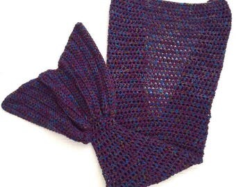 Mermaid Tail Blanket Adult Size. Custom Mermaid Tail Blanket. Handmade Mermaid Blanket Adult. Made to Order