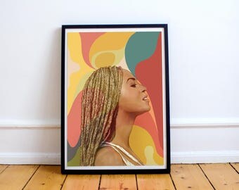 Beyoncé illustration (print/poster)
