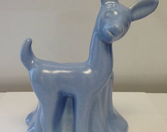 Vintage Blue Deer Planter Haeger Pottery