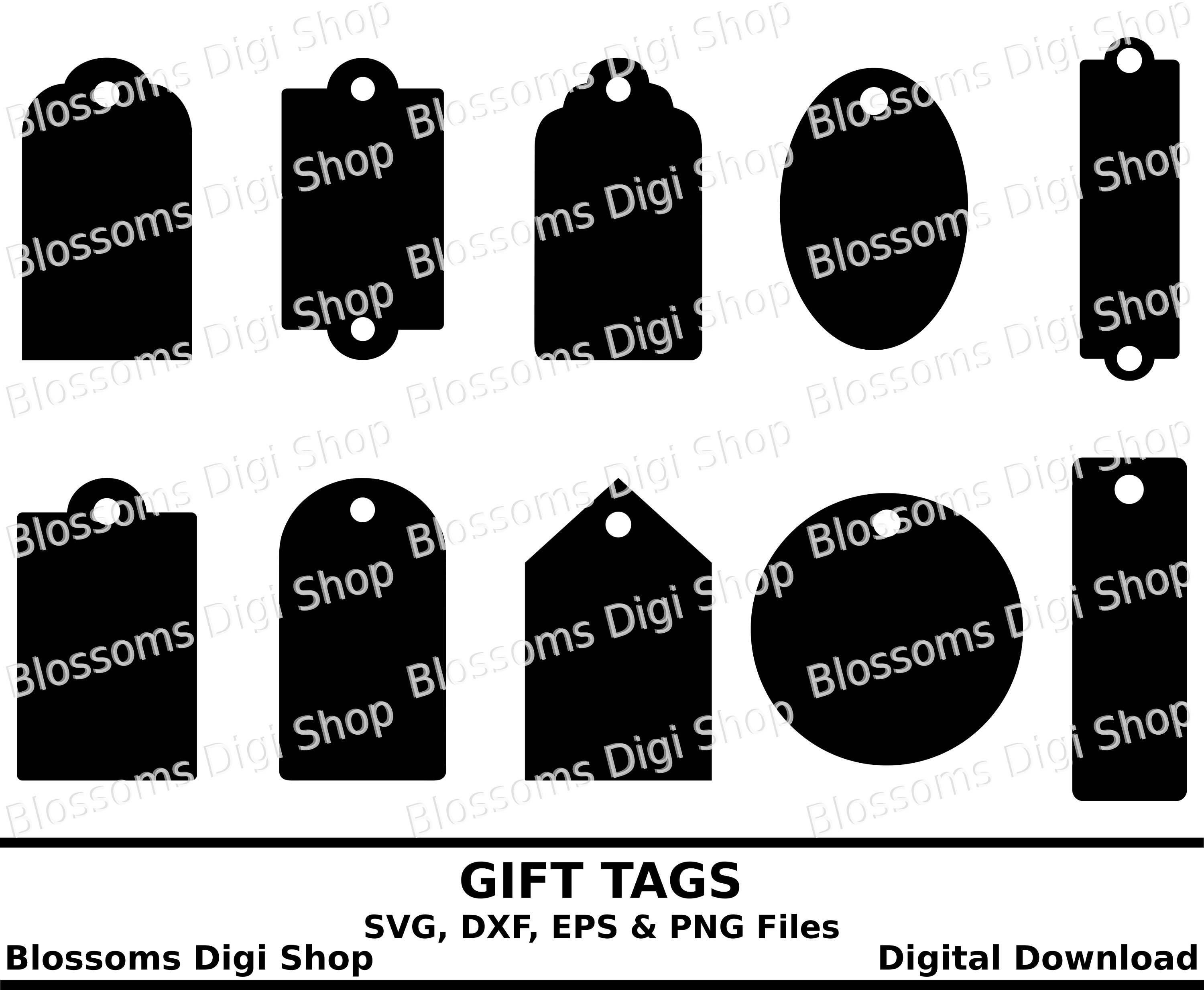 Download Gift tag svg, digital download, label svg, tag dxf ...