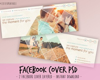 Facebook Cover Template for Photographers, Facebook Timeline Cover Photoshop Templates, Facebook Header Template
