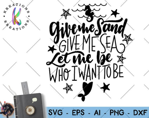 Download hand drawn svg hand lettered svg mermaid quote SVG mermaid